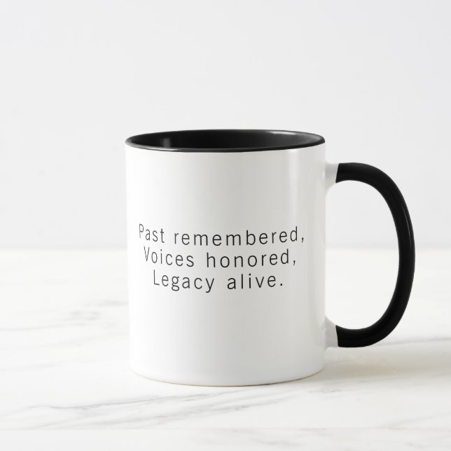 Black History Month Minimal Poem Mug Mugg (Höger)