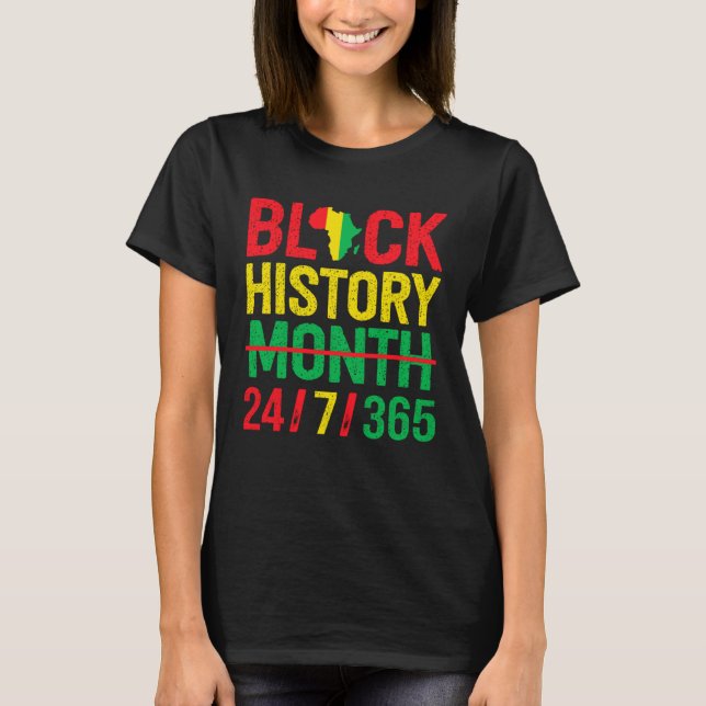 Black History Month One Month Cant Hold Our Histor T Shirt (Framsida)