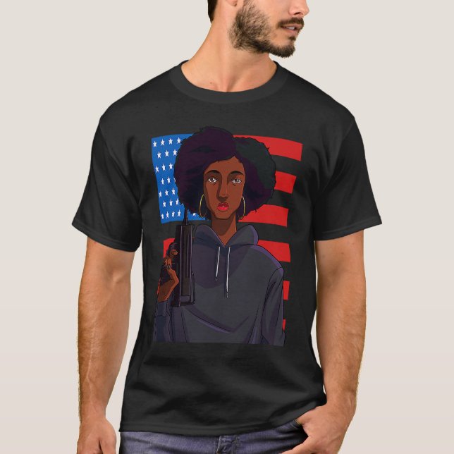 Black History Month Panther Party T Shirt (Framsida)