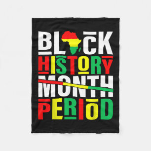Black History Month Period African American Black Fleecefilt