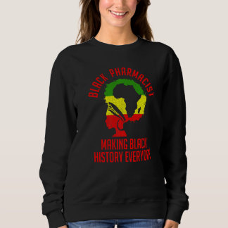 Black History Month Pharmacist Flagga African Amer T Shirt