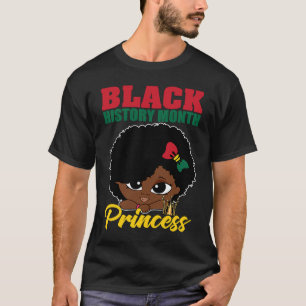 Black History Month Princess BHM Pride Little Mela T Shirt