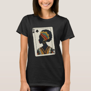 Black History Month Queen Melanin Afro American T Shirt