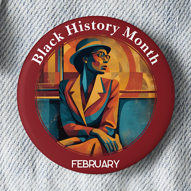 Black History Month Rosa Parks Pinback Button Knapp (Skapare uppladdad)