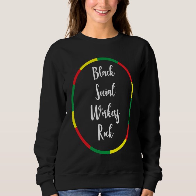 Black History Month Social Worker Black Culture T Shirt (Framsida)