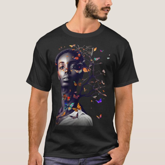 Black History Month the emergence of Butterfly hop T Shirt (Framsida)