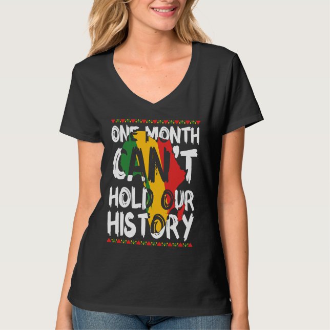 Black History Month USA Afro America African  1 T Shirt (Framsida)