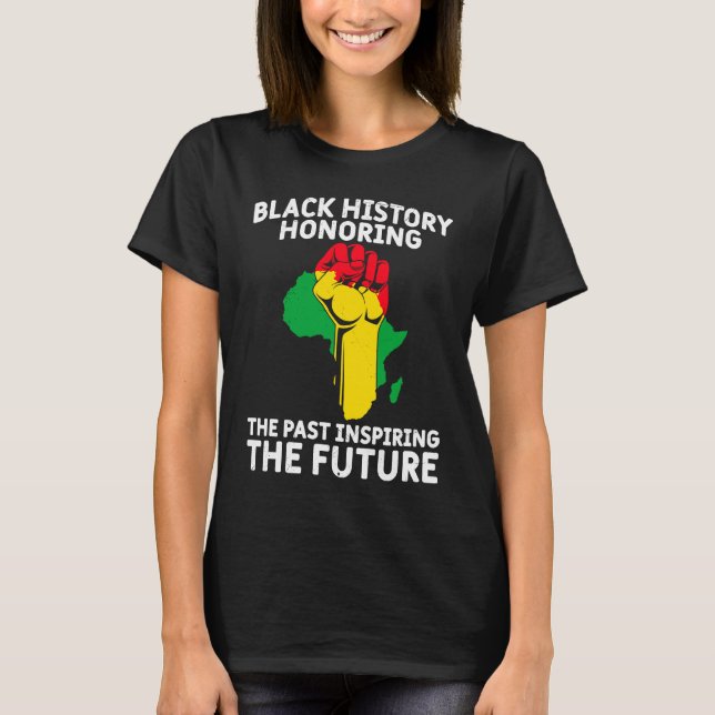 Black History Month USA History America African  1 T Shirt (Framsida)