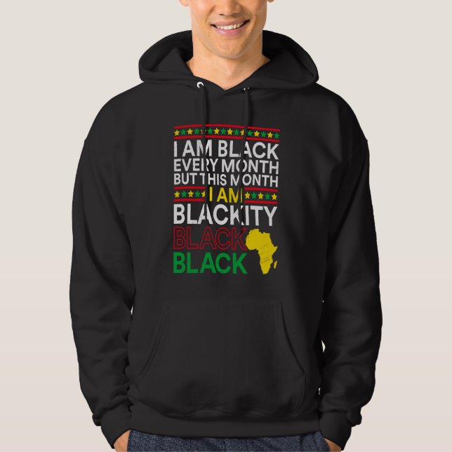 Black History Month USA History America African Hoodie (Framsida)