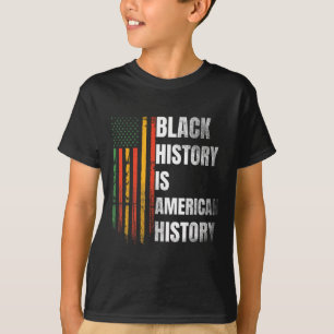 Black History Month Women African American Flagga T Shirt
