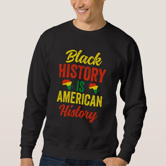 Black History Month women African American Tees Me Lång Ärmad Tröja (Framsida)
