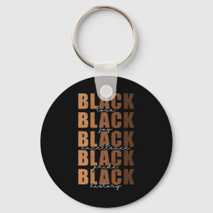 Black History Month Women Black Kärlek Melanin Jun Nyckelring