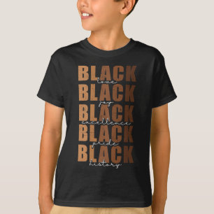 Black History Month Women Black Kärlek Melanin Jun T Shirt
