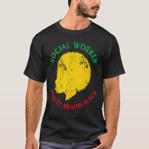 Black History Month Worker African American Social T Shirt