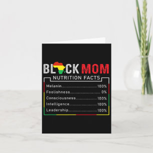 Black History Mors dag Melanin African American Kort
