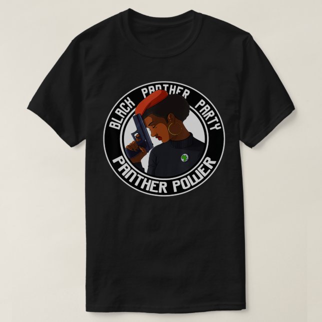 Black History Panther Party Gift T Shirt (Design framsida)