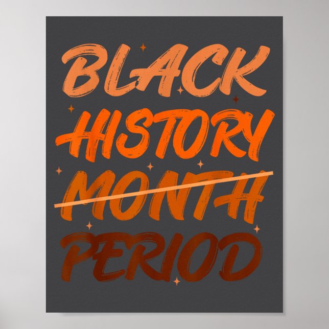 Black History Period African American History Men  Poster (Framsidan)