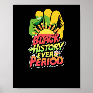 Black History Period Black Culture-etikett Poster