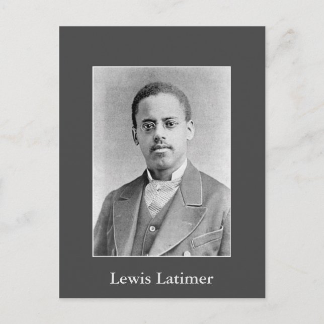 Black History Photograph of Inventor Lewis Latimer Vykort (Framsida)