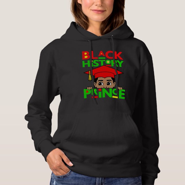 Black History Prince Melanin Boy Son Bruh Brown Sk T Shirt (Framsida)