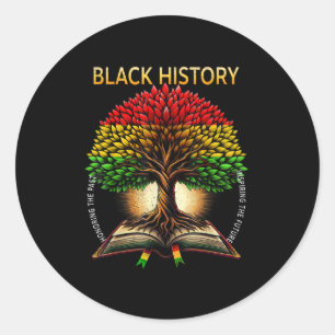 Black History Proud Black History Culture Teacher Runt Klistermärke