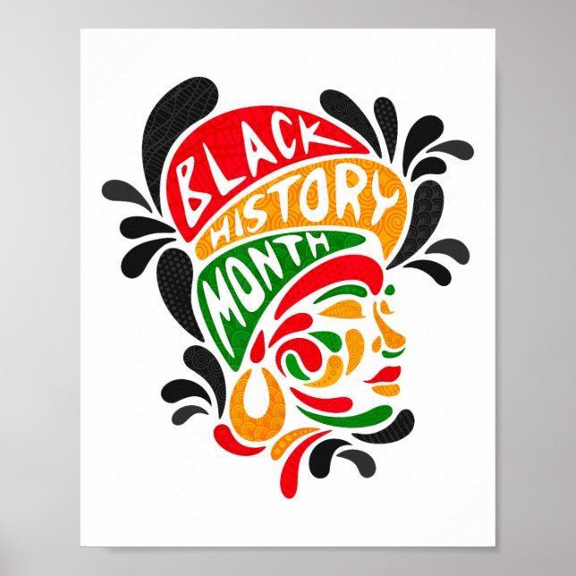 Black History Queen Melanin African Histo Poster (Framsidan)