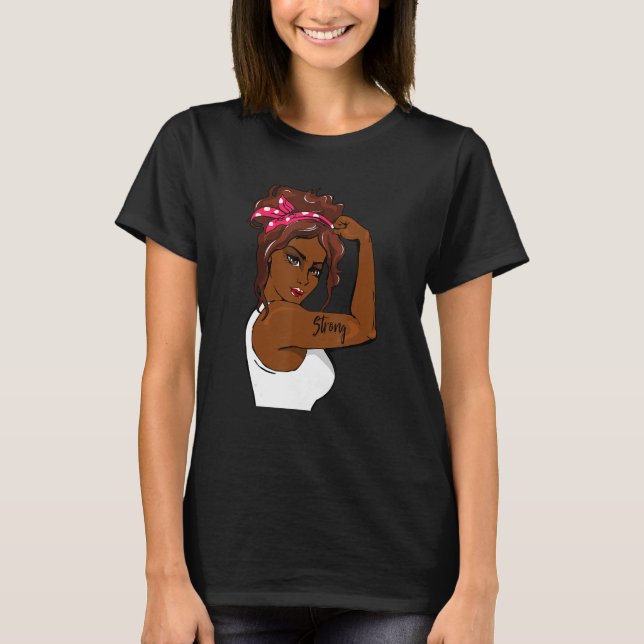 Black History Strong Women Black History Month Afr T Shirt (Framsida)