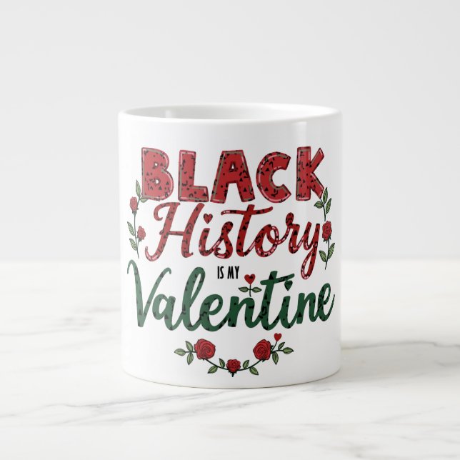 Black History Valentine Jumbo Mugg (Framsidan)