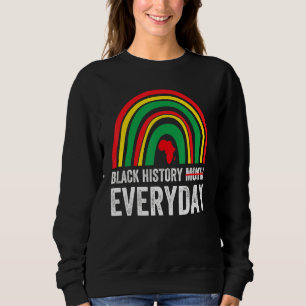 Black History Varje dag Women Rainbow Black Histor T Shirt