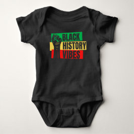 Black History Vibes Melanin Infant Pojke Girls T Shirt