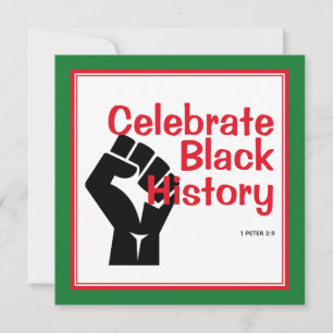 BLACK HISTOY BHM-gratulationskort i månaden