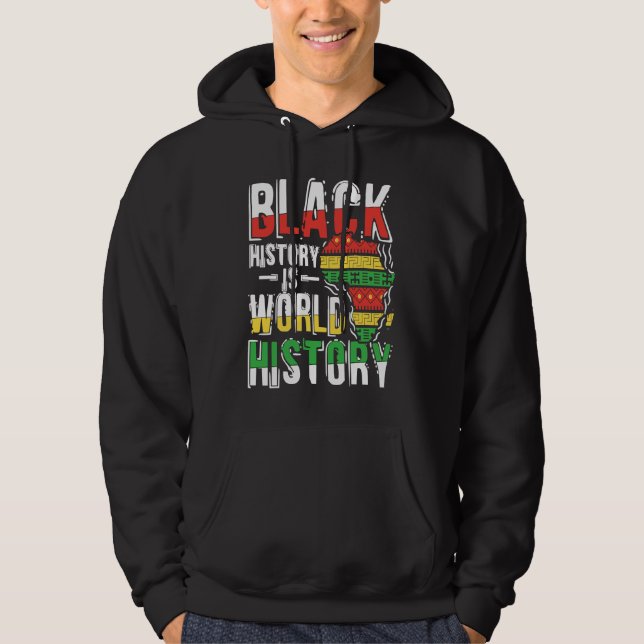 Black Histroy Month  Prde African American Hoodie (Framsida)