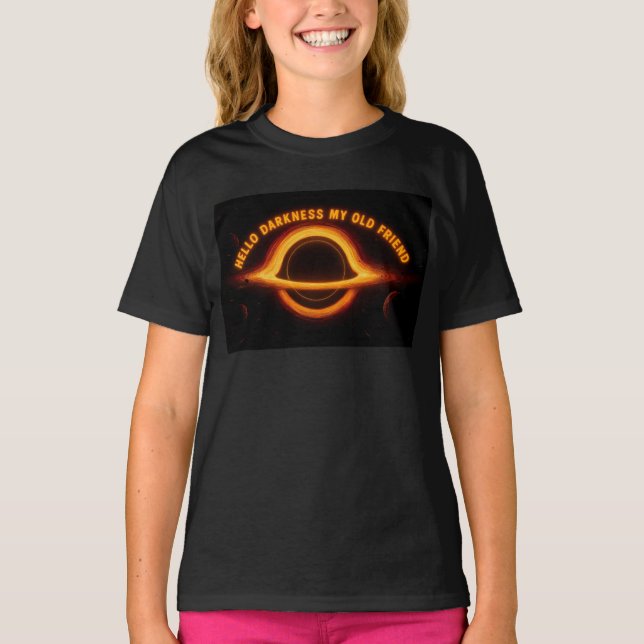 Black Hole Interstellar Conversation T Shirt (Framsida)
