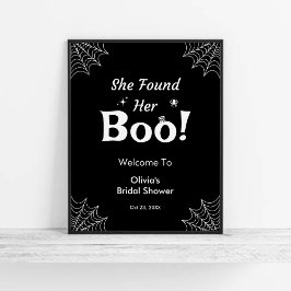 Black, hon hittade sin Boo Halloween-Möhippa Poster