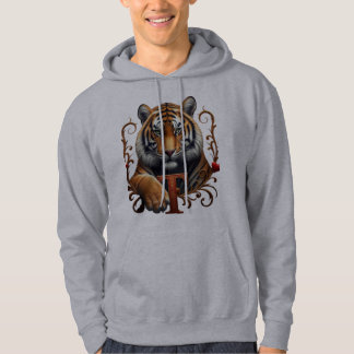 Black Hoodie med Regal Tiger Design