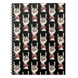 Black Horns Up Anteckningsbok