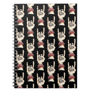 Black Horns Up Anteckningsbok