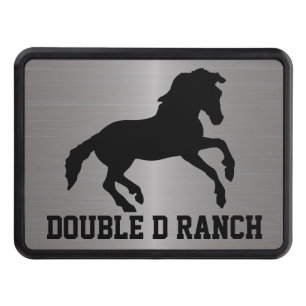 Black Horse Anpassningsbar Trailer Hitch cover Dragkroksskydd