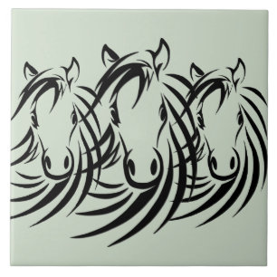 Black Horse Grönt Kakelplatta