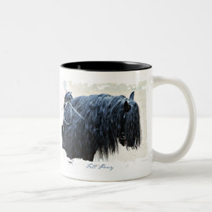Black Horse Head Två-Tonad Mugg