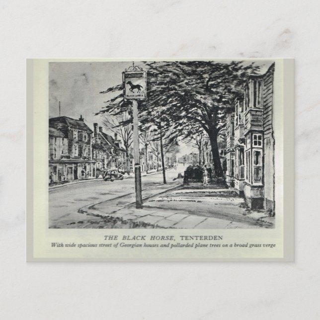 Black Horse Inn, Tenterden Vykort (Framsida)
