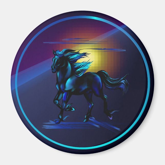 Black Horse Magnet (Framsidan)