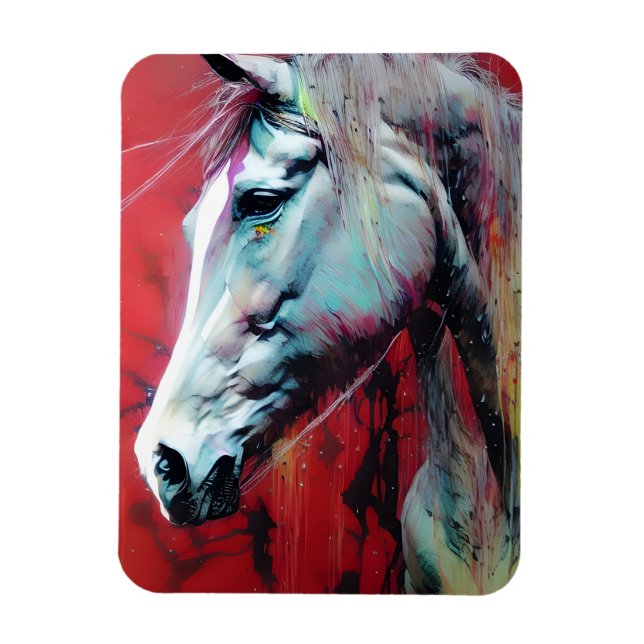 Bläck Horse Magnet (Vertikal)