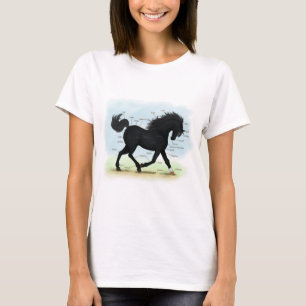 Black Horse med Star & Sock Anatomy Chart T Shirt