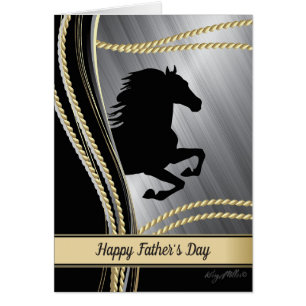 Black Horse Silhouette Hälsningskort