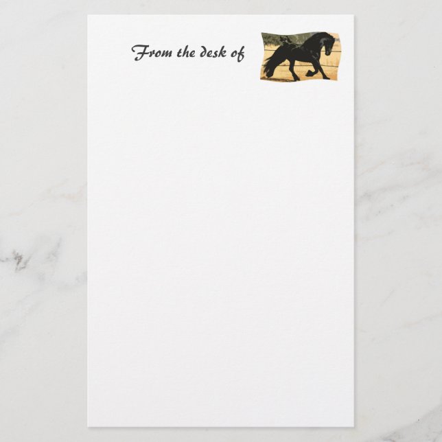 Black Horse Stationery Brevpapper (Framsida)