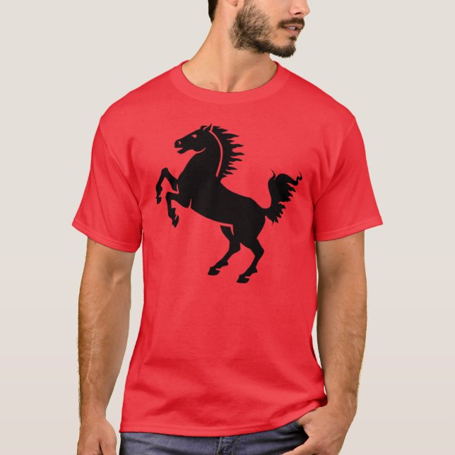 Black Horse Tee Shirt (Framsida)