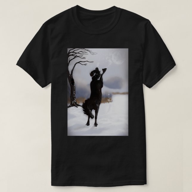 Black Horseys Temper T Shirt (Design framsida)