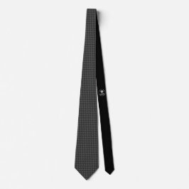 Black Houndstooth - Emo - Neck Tie Slips