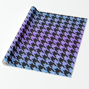 Black Houndstooth och Colorful Glitter Presentpapper